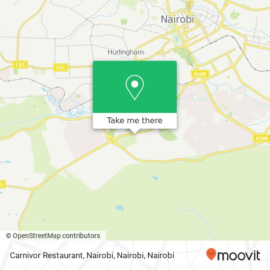 Carnivor Restaurant, Nairobi, Nairobi map