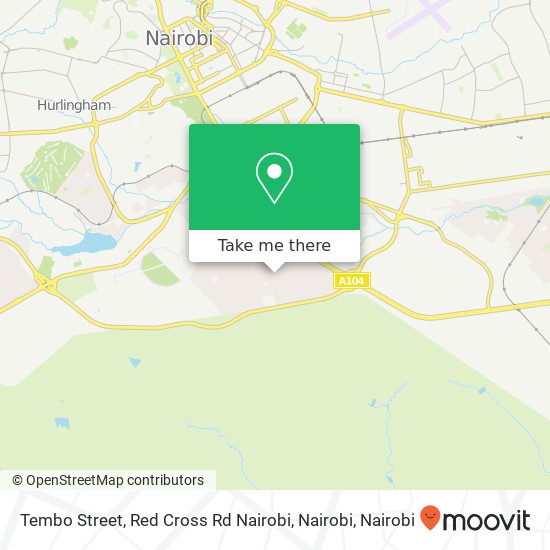 Tembo Street, Red Cross Rd Nairobi, Nairobi map