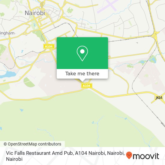 Vic Falls Restaurant Amd Pub, A104 Nairobi, Nairobi map