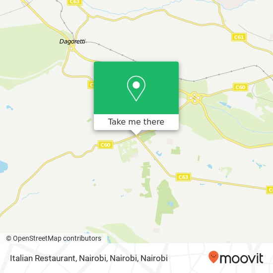 Italian Restaurant, Nairobi, Nairobi map