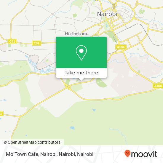 Mo Town Cafe, Nairobi, Nairobi map