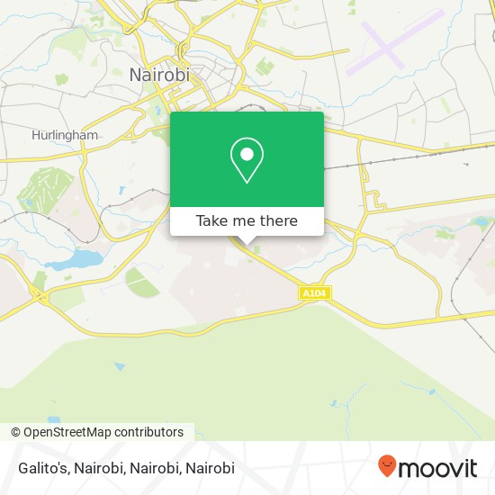 Galito's, Nairobi, Nairobi map
