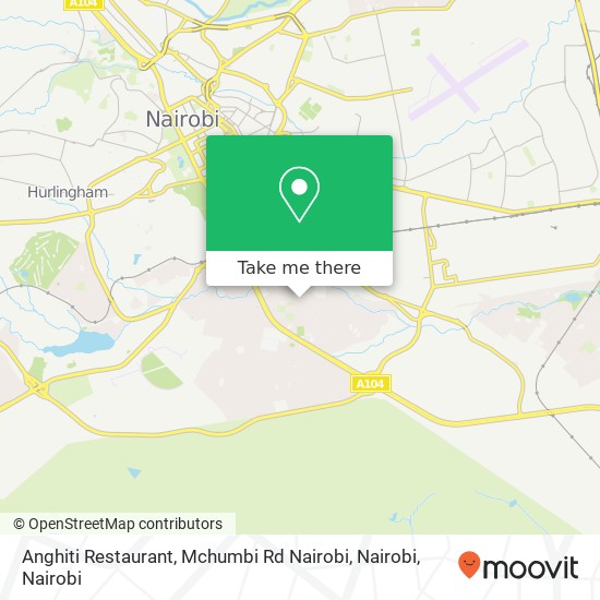 Anghiti Restaurant, Mchumbi Rd Nairobi, Nairobi map