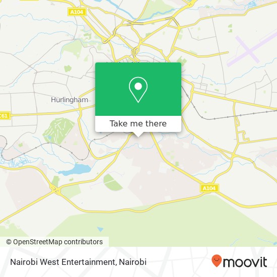 Nairobi West Entertainment map