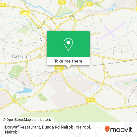 Dorwaf Restaurant, Dunga Rd Nairobi, Nairobi map