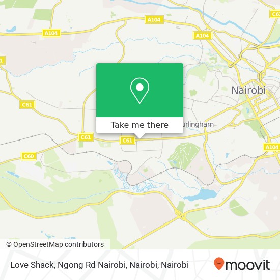 Love Shack, Ngong Rd Nairobi, Nairobi map