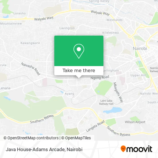 Java House-Adams Arcade map