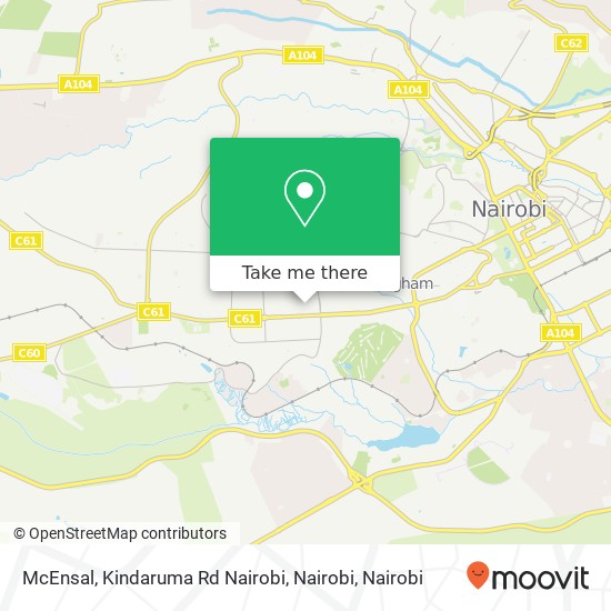 McEnsal, Kindaruma Rd Nairobi, Nairobi map