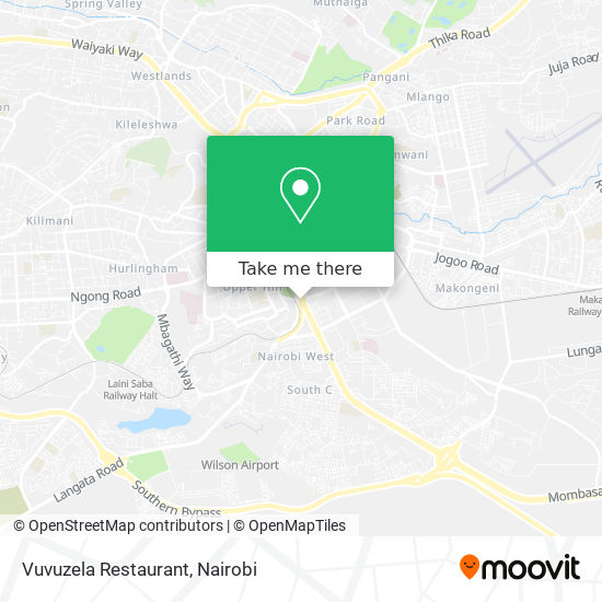 Vuvuzela Restaurant map