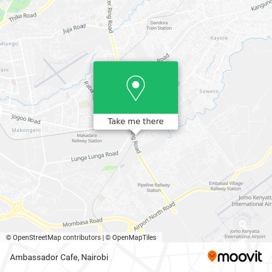 Ambassador Cafe map