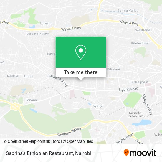 Sabrina's Ethiopian Restaurant map