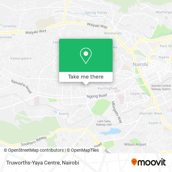 Truworths-Yaya Centre map