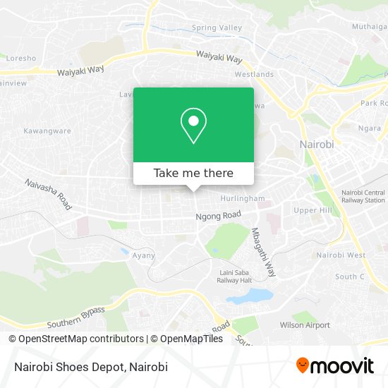 Nairobi Shoes Depot map