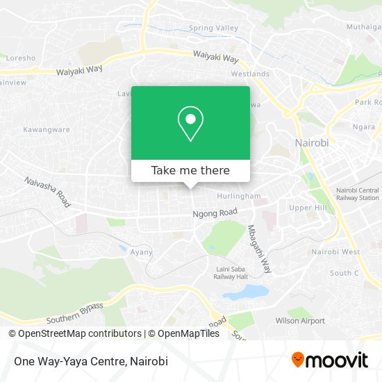 One Way-Yaya Centre map