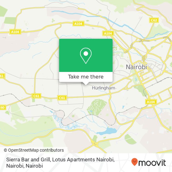 Sierra Bar and Grill, Lotus Apartments Nairobi, Nairobi map