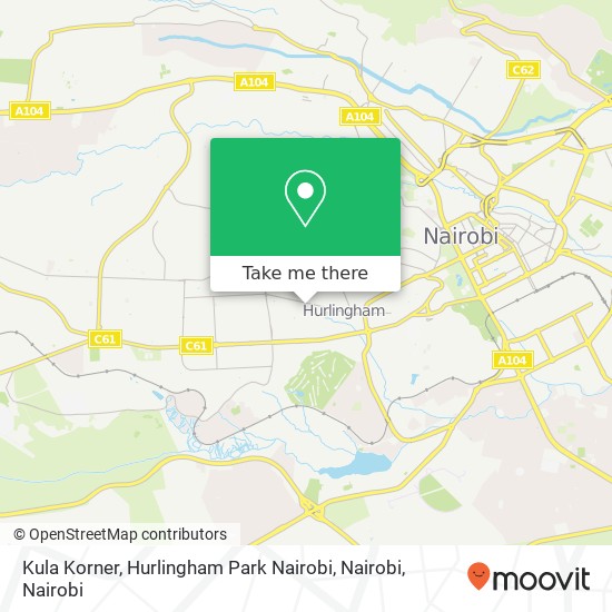 Kula Korner, Hurlingham Park Nairobi, Nairobi map
