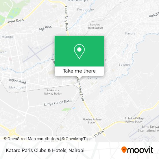 Kataro Paris Clubs & Hotels map