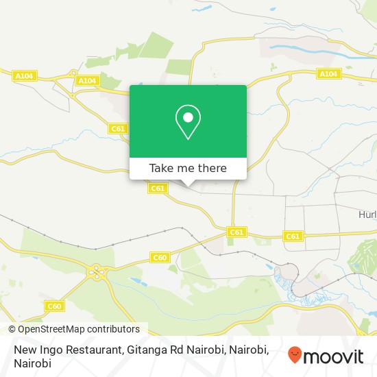 New Ingo Restaurant, Gitanga Rd Nairobi, Nairobi map