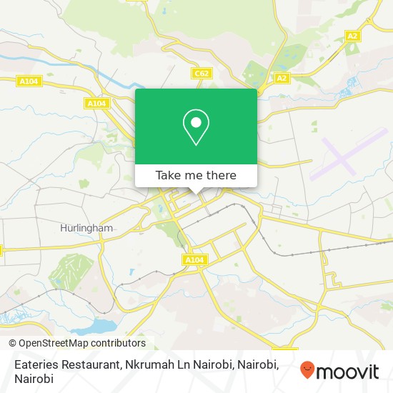 Eateries Restaurant, Nkrumah Ln Nairobi, Nairobi map