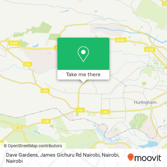 Dave Gardens, James Gichuru Rd Nairobi, Nairobi map
