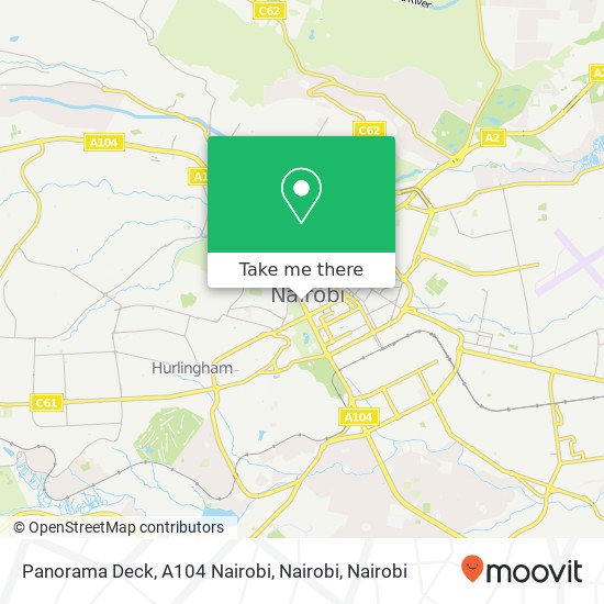 Panorama Deck, A104 Nairobi, Nairobi map