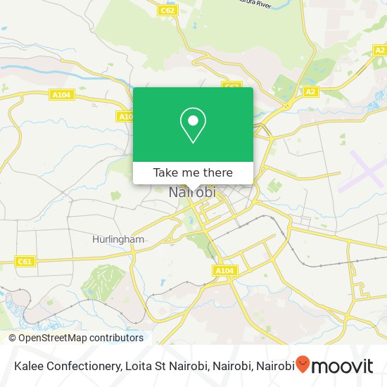 Kalee Confectionery, Loita St Nairobi, Nairobi map