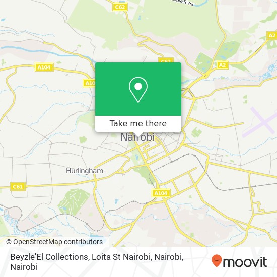 Beyzle'El Collections, Loita St Nairobi, Nairobi map