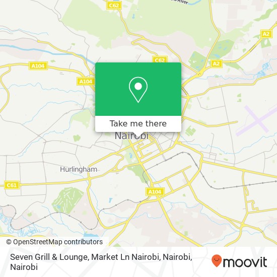 Seven Grill & Lounge, Market Ln Nairobi, Nairobi map