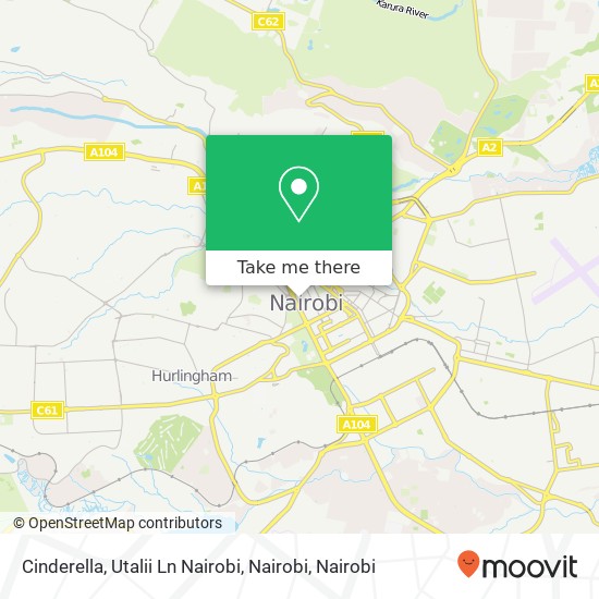 Cinderella, Utalii Ln Nairobi, Nairobi map
