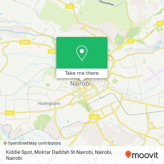 Kiddie Spot, Moktar Daddah St Nairobi, Nairobi map