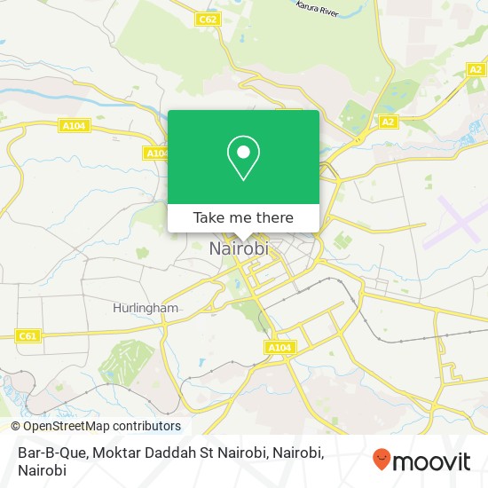 Bar-B-Que, Moktar Daddah St Nairobi, Nairobi map