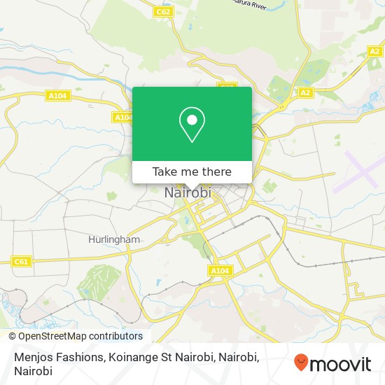 Menjos Fashions, Koinange St Nairobi, Nairobi map