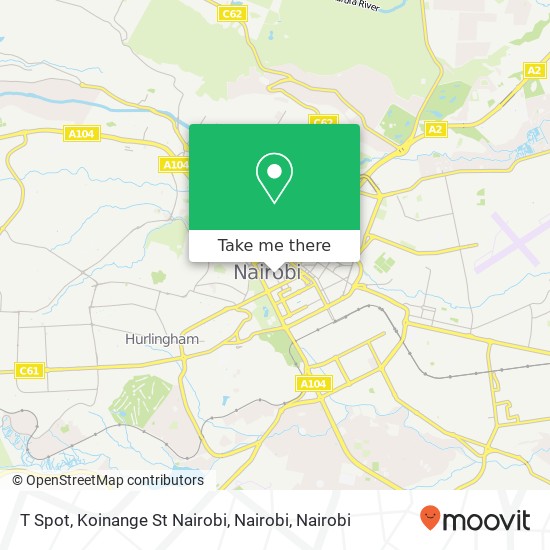 T Spot, Koinange St Nairobi, Nairobi map