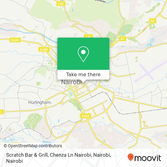Scratch Bar & Grill, Chenza Ln Nairobi, Nairobi map