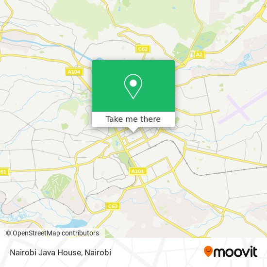 Nairobi Java House map