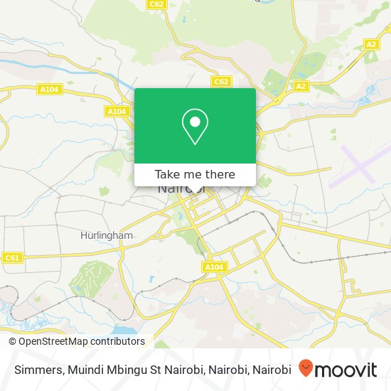 Simmers, Muindi Mbingu St Nairobi, Nairobi map