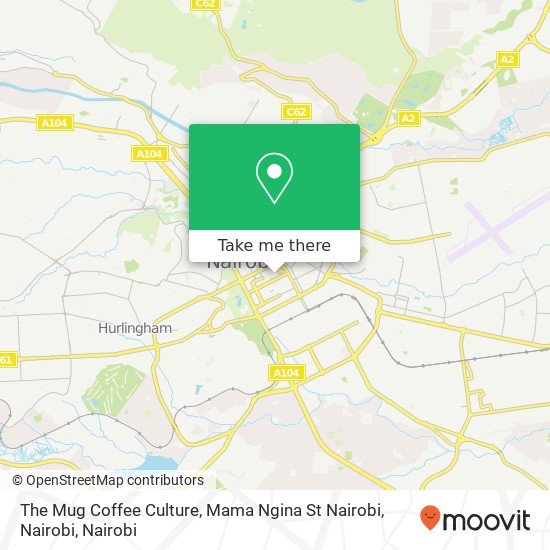 The Mug Coffee Culture, Mama Ngina St Nairobi, Nairobi map