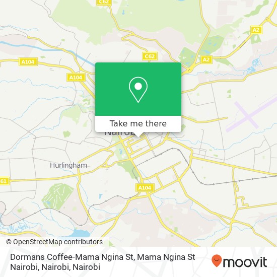 Dormans Coffee-Mama Ngina St, Mama Ngina St Nairobi, Nairobi map