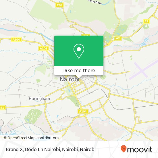 Brand X, Dodo Ln Nairobi, Nairobi map