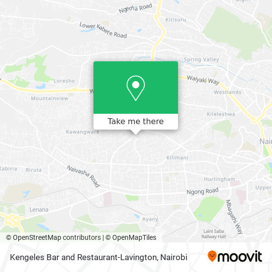 Kengeles Bar and Restaurant-Lavington map