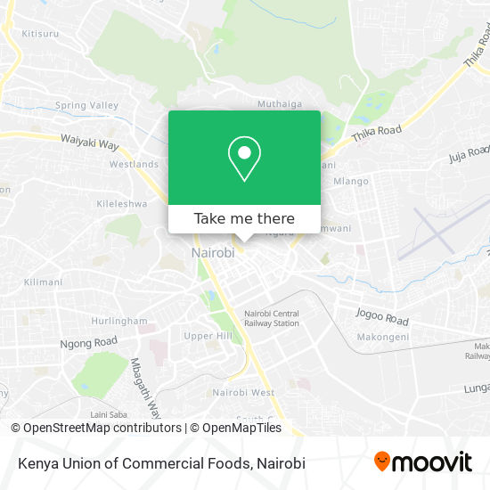 Kenya Union of Commercial Foods map