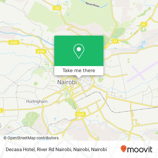 Decasa Hotel, River Rd Nairobi, Nairobi map