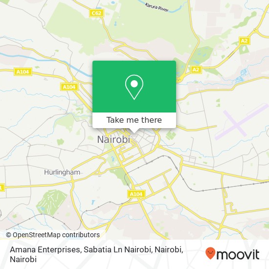 Amana Enterprises, Sabatia Ln Nairobi, Nairobi map