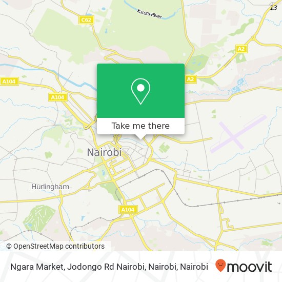 Ngara Market, Jodongo Rd Nairobi, Nairobi map