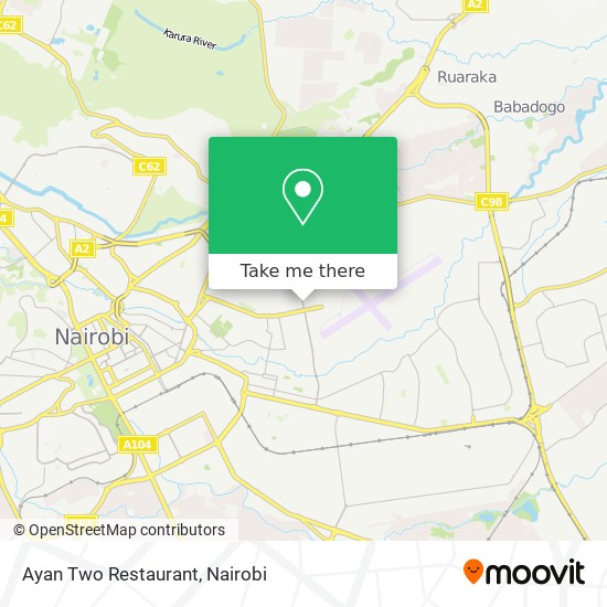 Ayan Two Restaurant map