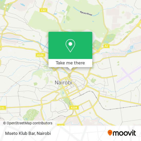 Mseto Klub Bar map