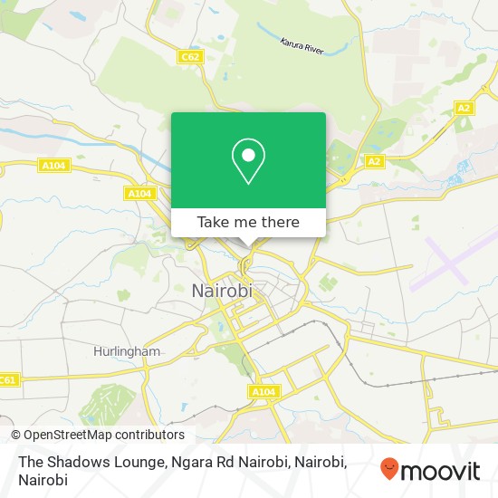 The Shadows Lounge, Ngara Rd Nairobi, Nairobi map