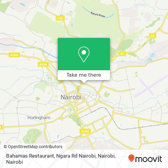 Bahamas Restaurant, Ngara Rd Nairobi, Nairobi map