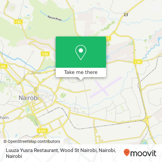 Luuza Yusra Restaurant, Wood St Nairobi, Nairobi map