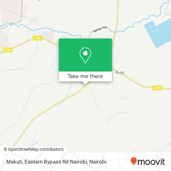 Makuti, Eastern Bypass Rd Nairobi map